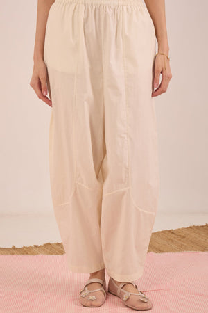 COTTON BOAT PANTS - IVORY