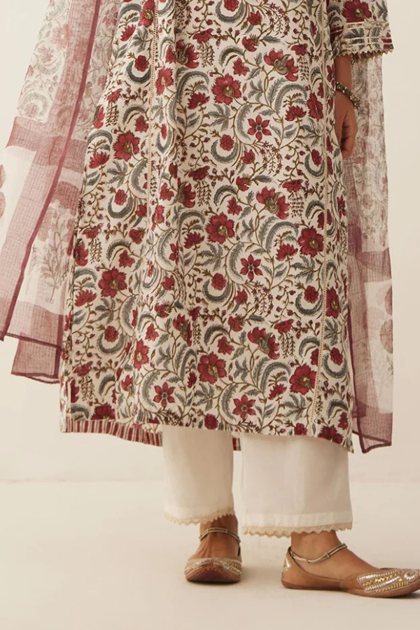 IVORY COTTON LACE PANTS