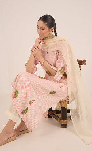 COTTON LACE  PANTS - IVORY